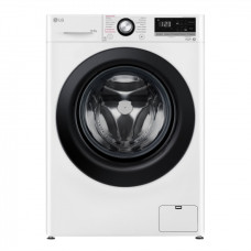 LG WM front load, 10,5kg, 1400, A+++, 57cm, display, steam, invertor, white