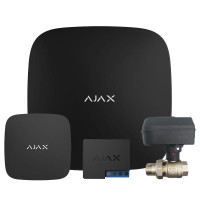 Ajax Hub + LeaksProtect + WallSwitch + Кран кульовий з електроприводом Honeywell Resideo SPDT 220В, Ду20 (HAV20)